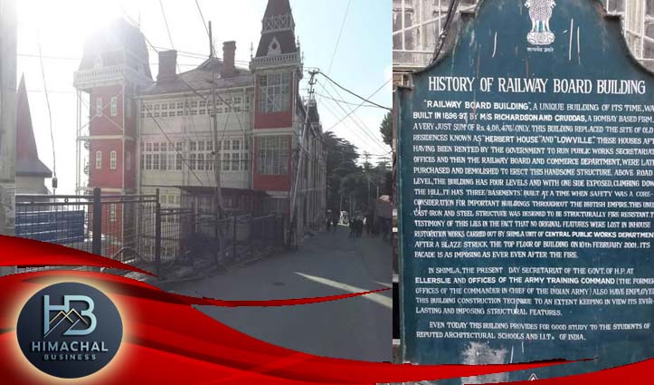 रेलवे बोर्ड बिल्डिंग : गज़ब की निर्माण तकनीक का कमाल, 128 साल बाद भी शिमला की यह इमारत बेमिसाल